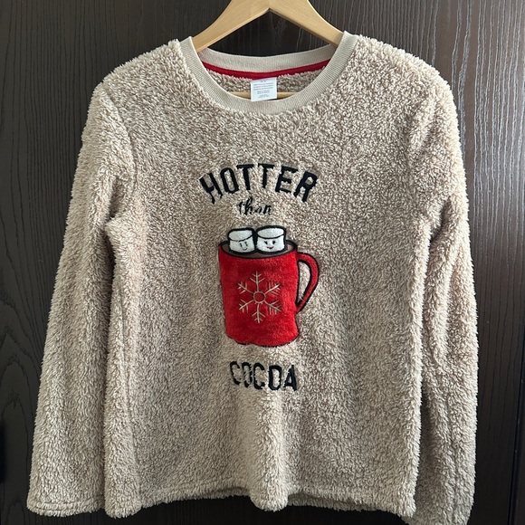 Secret Treasures Cream Sweater with Red Mug Design - Picture 1 of 2